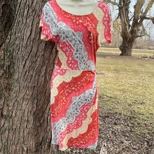 BCBG Maxazria printed dress knee length XS